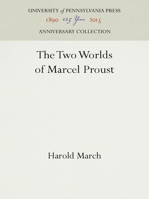 cover image of The Two Worlds of Marcel Proust